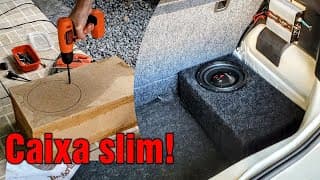 Caixa selada de MDF para sub slim 8": valeu a pena?