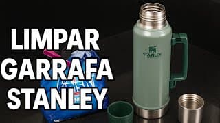 Testei uma limpeza pesada na garrafa Stanley: funcionou?